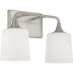 Presley 2 Light 16 inch Brushed Nickel Vanity Light Wall Light