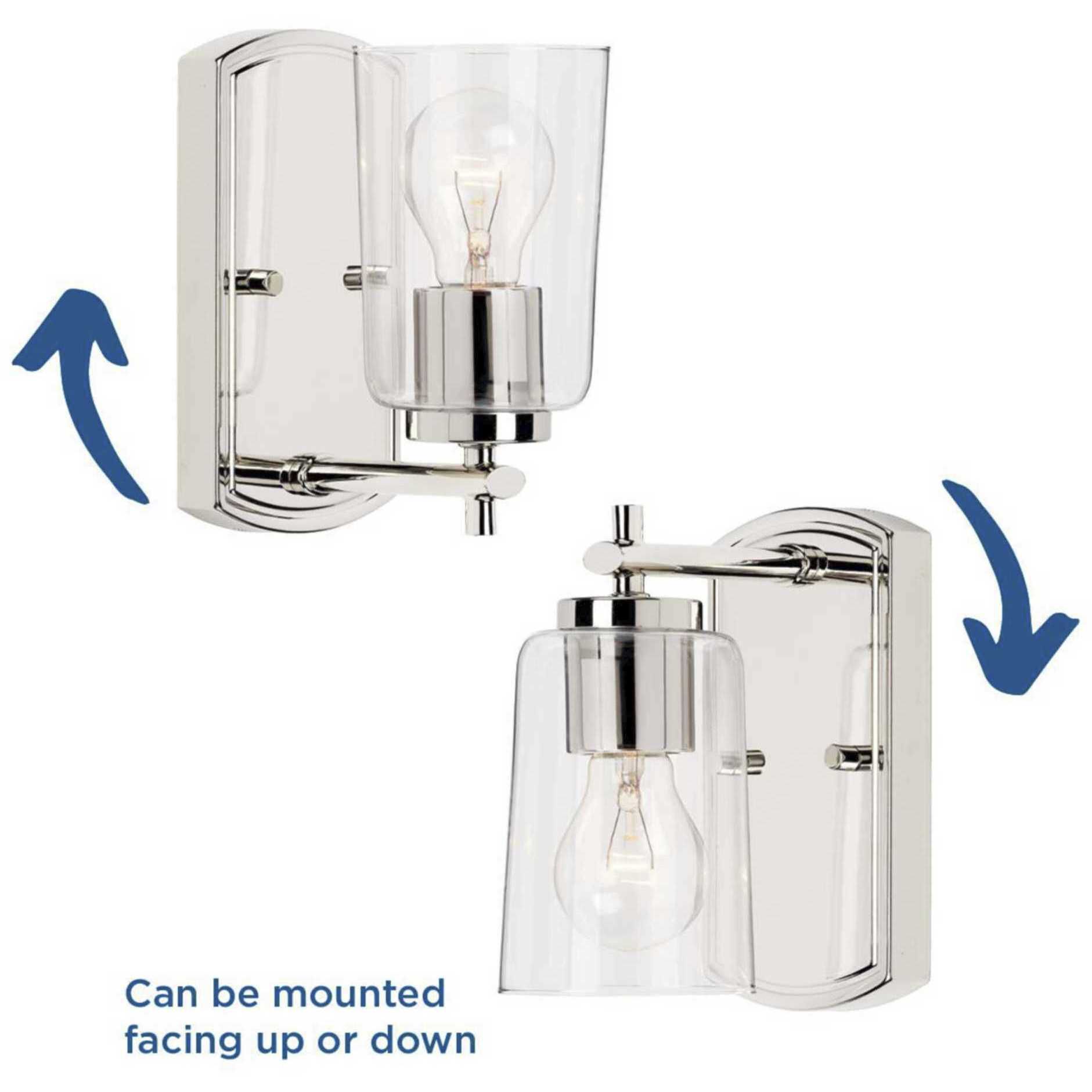 Adley 1 Light 5 inch Polished Nickel Bath Vanity Wall Light