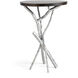 Brindille 18 inch Dark Smoke Accent Table in Maple Espresso, Wood Top