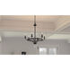 Adelaide 6 Light 26 inch Matte Black Chandelier Ceiling Light