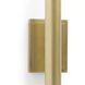 Redford 2 Light 4.25 inch Natural Brass Wall Sconce Wall Light