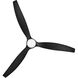 Facet 60 inch Matte Black Fan, Dual Mount