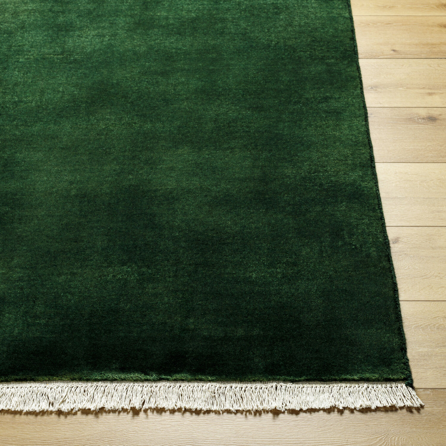 Evergreen 120 X 96 inch Midnight Green/Onyx/Jet Black/Ash Handmade Rug in 8 x 10