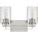 Orella 2 Light 15 inch Satin Nickel Vanity Light Wall Light