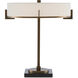 Jacobi 21.5 inch 7 watt Antique Brass/Black Table Lamp Portable Light