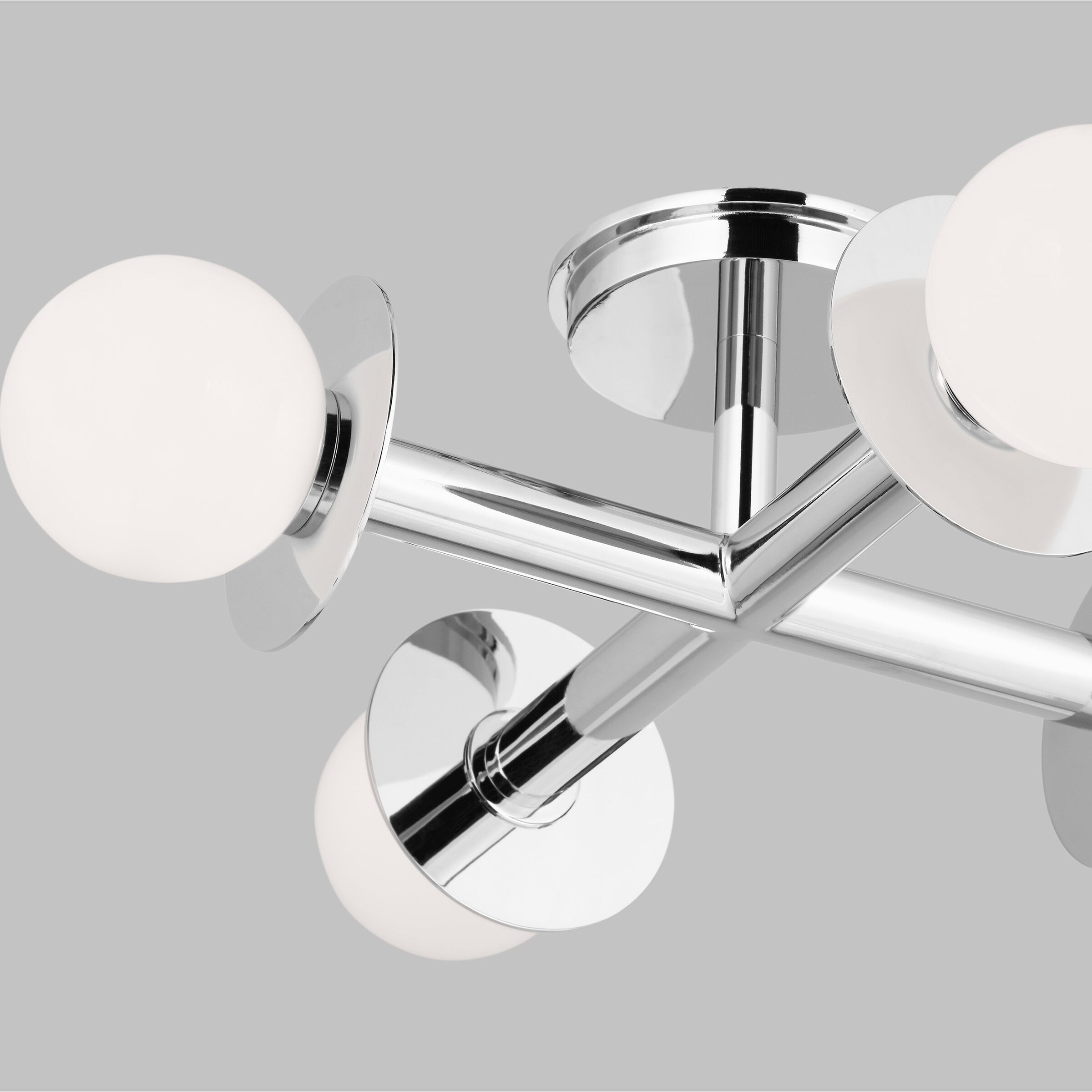 Kelly by Kelly Wearstler Nodes 4 Light 18 inch Polished Nickel Semi-Flush Mount Ceiling Light