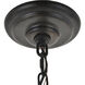 Octavia 5 Light 20 inch Brass and Dark Brown Pendant Ceiling Light