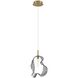 Norah 1 Light 5.5 inch Gold Standard Pendant Ceiling Light in Smoke