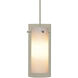 Tubolaire 1 Light 5 inch Chrome with White and Clear Mini Pendant Ceiling Light
