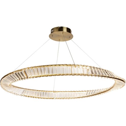Stella LED 39.5 inch Brushed Brass Pendant Ceiling Light