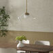 Eros 22 inch Brushed Brass Pendant Ceiling Light