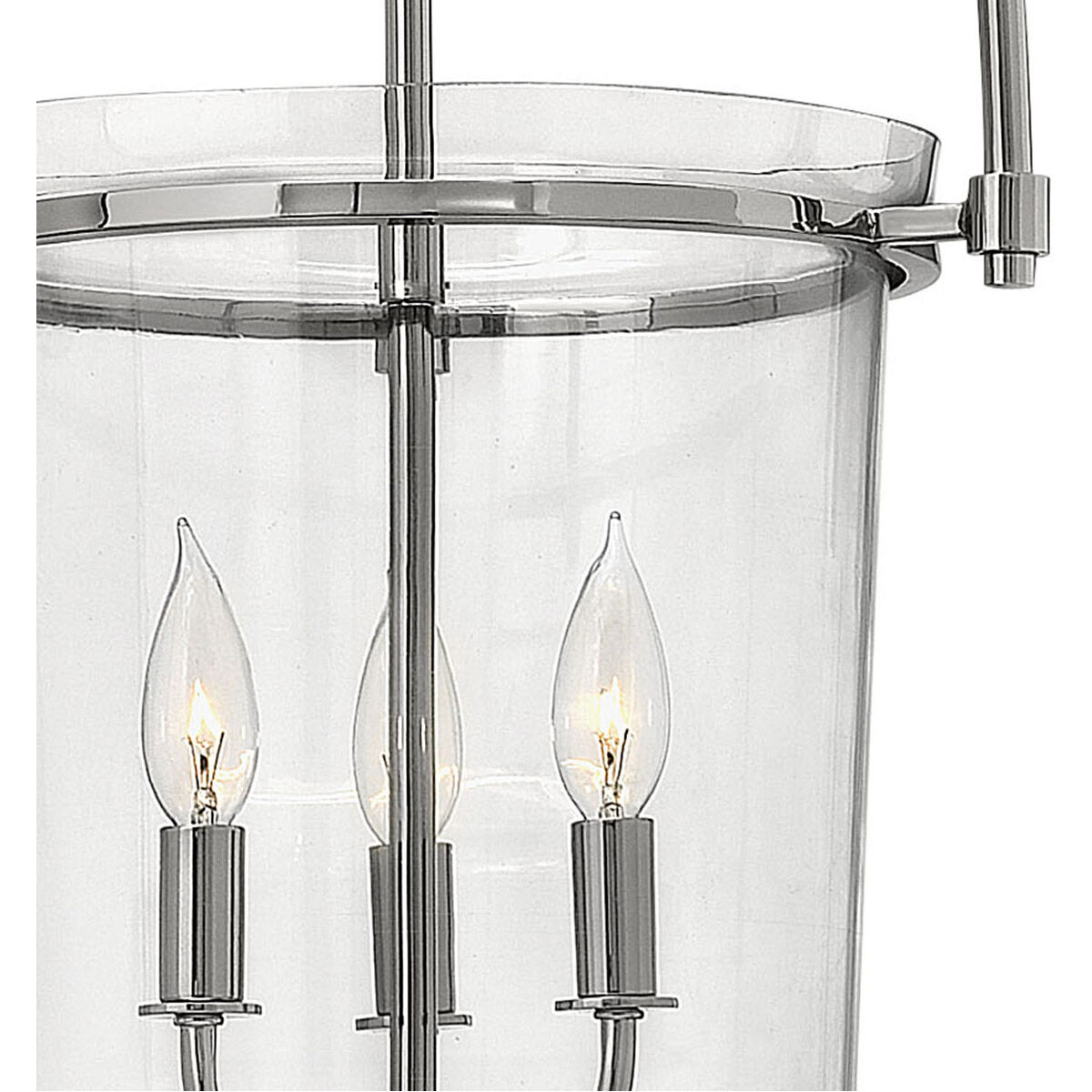 Clancy 3 Light 15.5 inch Polished Nickel Foyer Light Ceiling Light