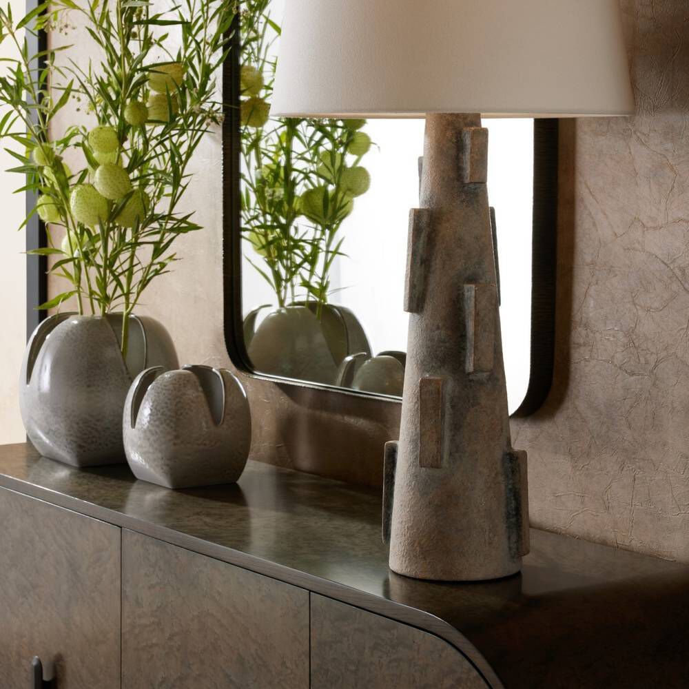 Amal Harbor Gray Vases, Set of 2