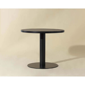 Merano 36 X 30 inch Black Outdoor Bistro Table, Round