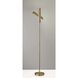 Vega 68 inch 24.00 watt Antique Brass Torchiere Portable Light