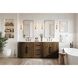 Chase 84 X 34 inch Hazel Oak Bathroom Vanity Cabinet
