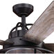 Charleston 56 inch New Bronze with Driftwood-Dark Maple Blades Ceiling Fan