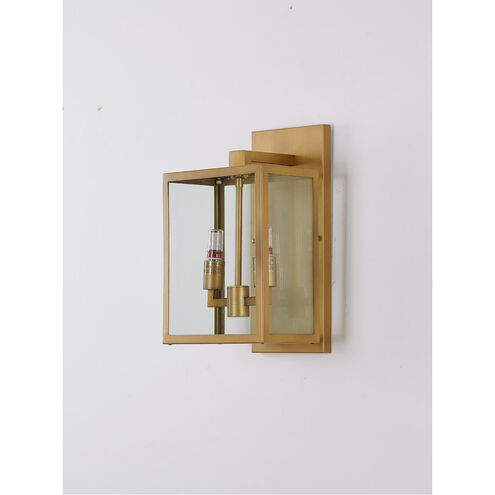 Canada 2 Light 17 inch Gold Outdoor Wall Sconce