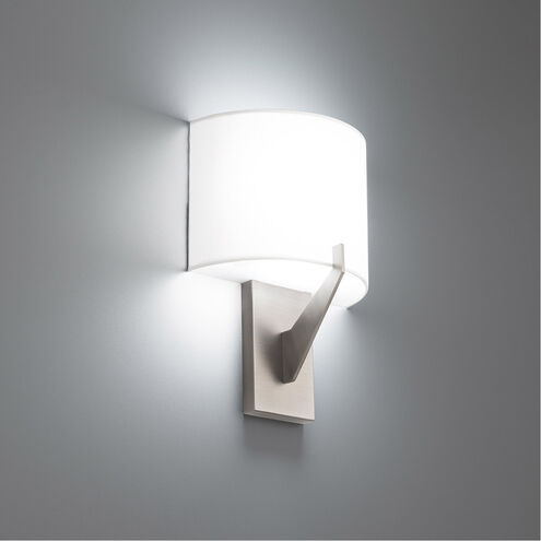 Fitzgerald LED 4 inch Brushed Nickel ADA Wall Sconce Wall Light in 3500K, dweLED