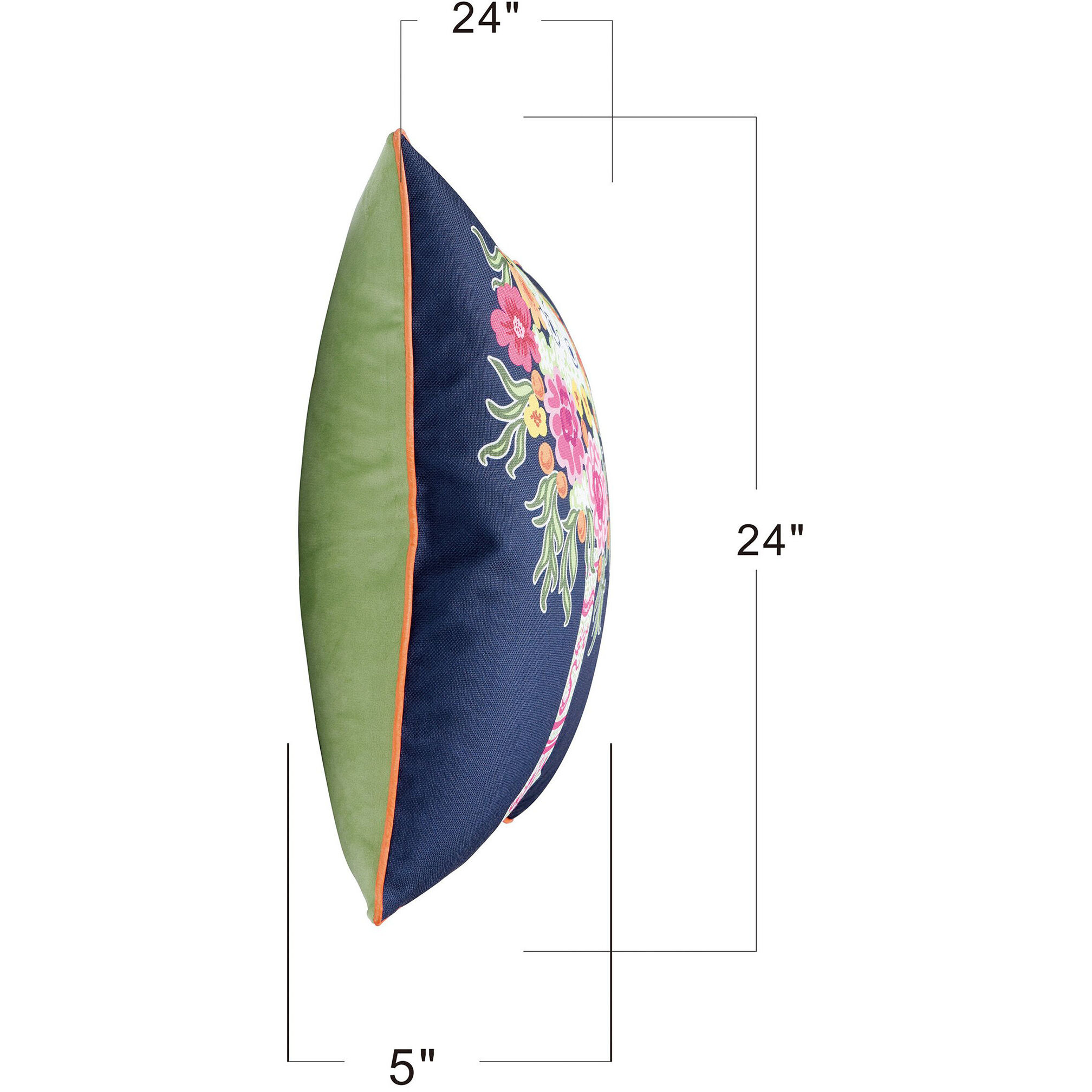 Dann Foley 24 inch Navy Throw Pillow