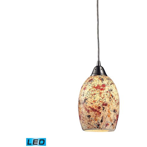 Avalon LED 5 inch Satin Nickel Mini Pendant Ceiling Light