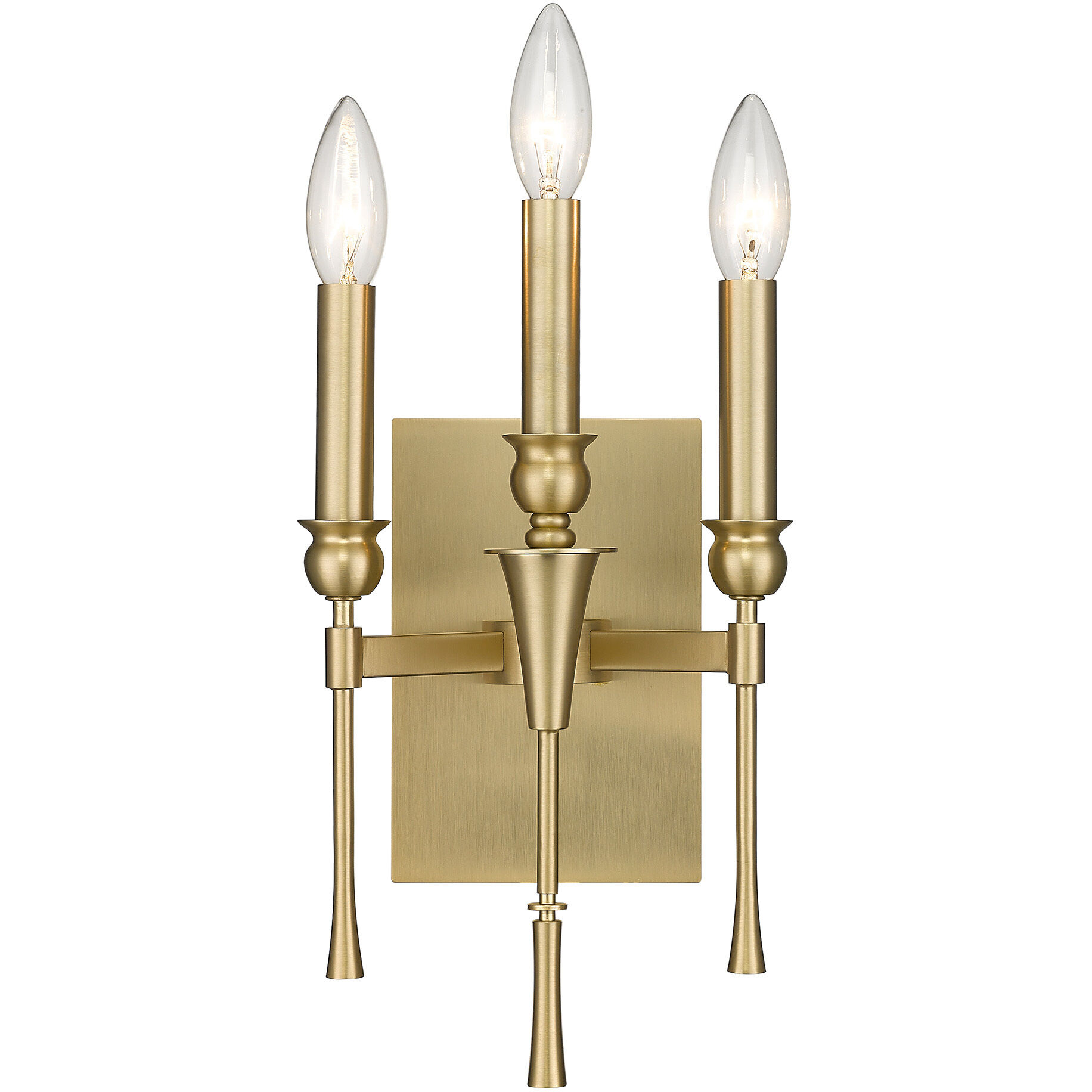 Landon 3 Light 7.5 inch Brushed Champagne Brass Wall Sconce Wall Light