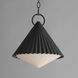 Odette 1 Light 12 inch Black Outdoor Pendant