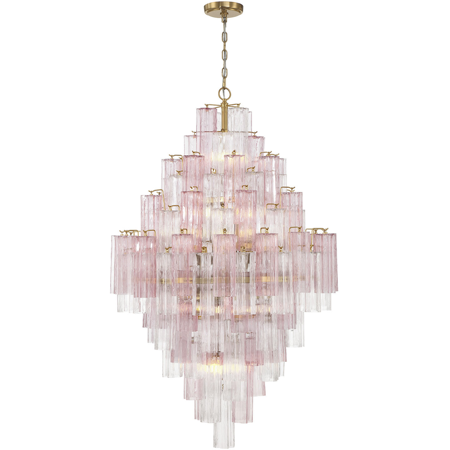 Addis 20 Light 31.5 inch Aged Brass Chandelier Ceiling Light in Spring