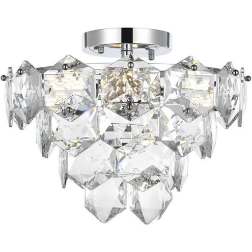 Adaline 6 Light 16 inch Chrome Flush Mount Ceiling Light