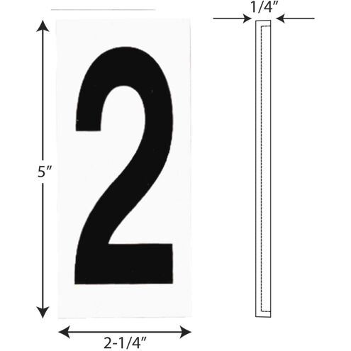 Address Light White Address Light Tile in 2 Text