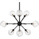 Salvador 9 Light 30 inch Earth Black Chandelier Ceiling Light