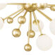 Element LED 39 inch Sun Gold Chandelier Ceiling Light