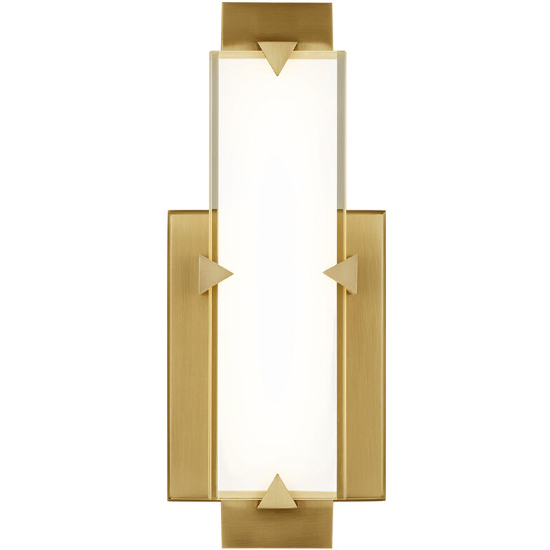 Carlisle Indoor Wall Lighting in 2700K, Aged Brass