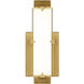 Carlisle Indoor Wall Lighting in 2700K, Aged Brass