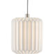 Dove 7 Light 57 inch White and Silver Multi-Drop Pendant Ceiling Light