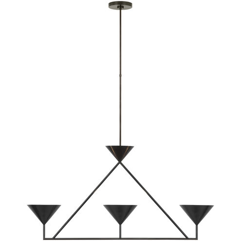 Paloma Contreras Orsay LED 43.75 inch Bronze Linear Chandelier Ceiling Light, Medium