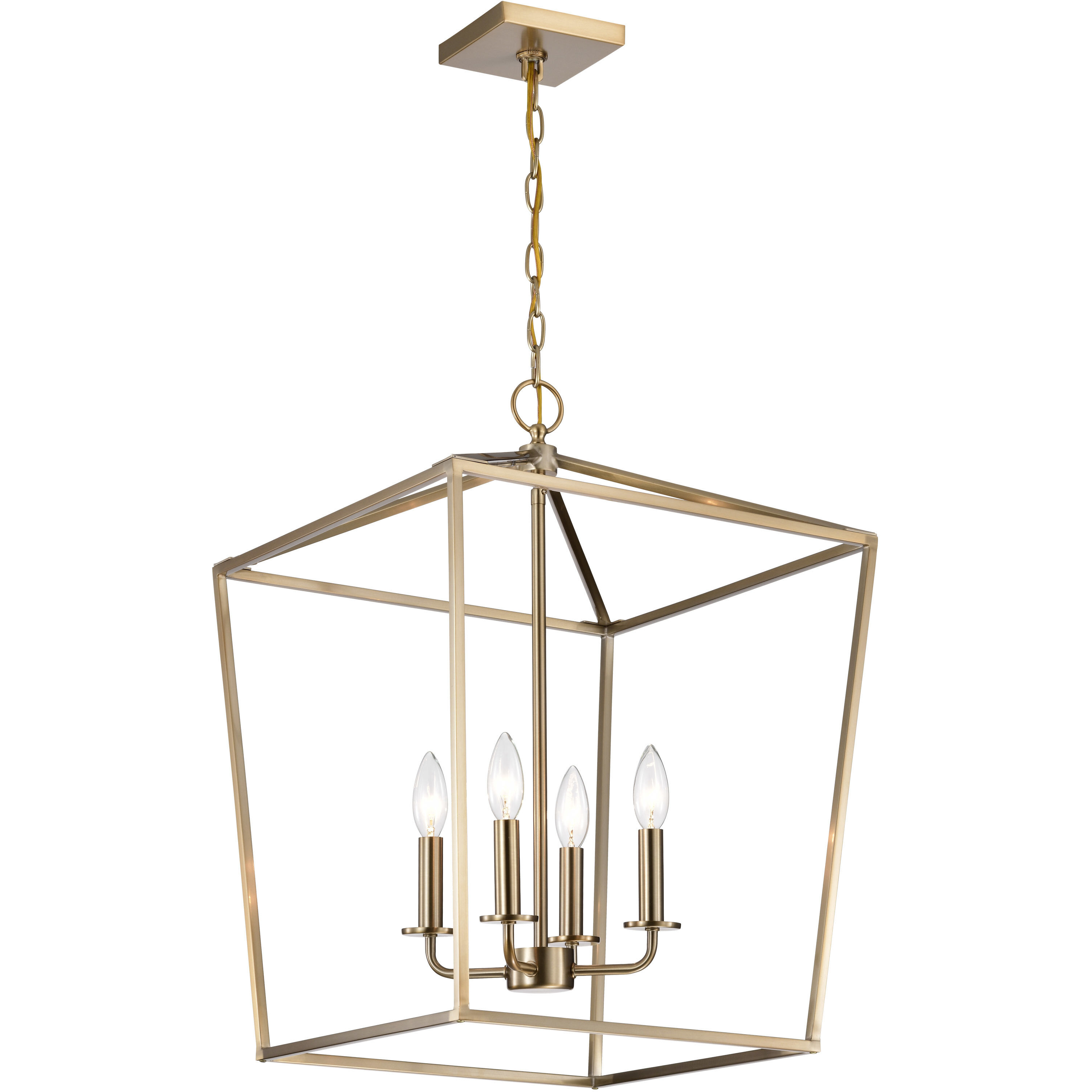 Emma 4 Light 17 inch Burnished Brass Pendant Ceiling Light