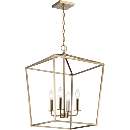 Emma 4 Light 17 inch Burnished Brass Pendant Ceiling Light