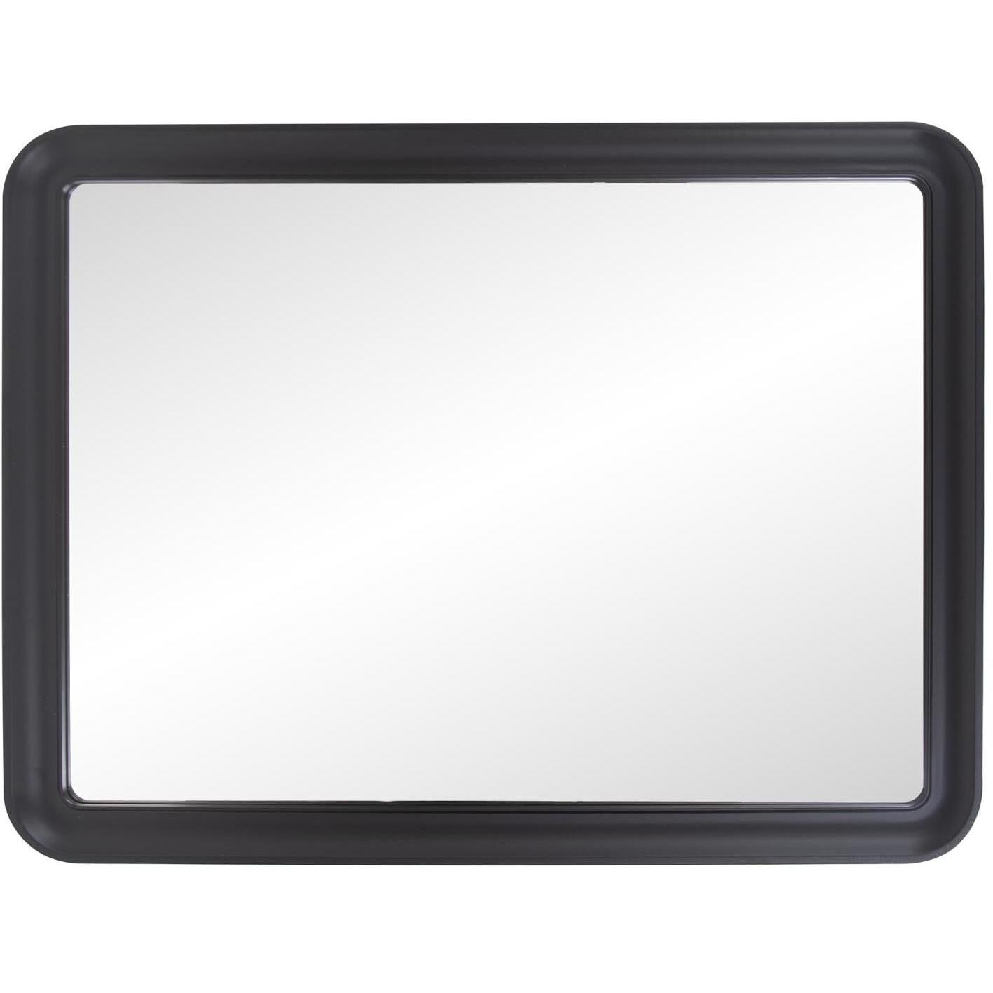 Joelle 40 X 30 inch Matte Black Mirror