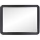 Joelle 40 X 30 inch Matte Black Mirror