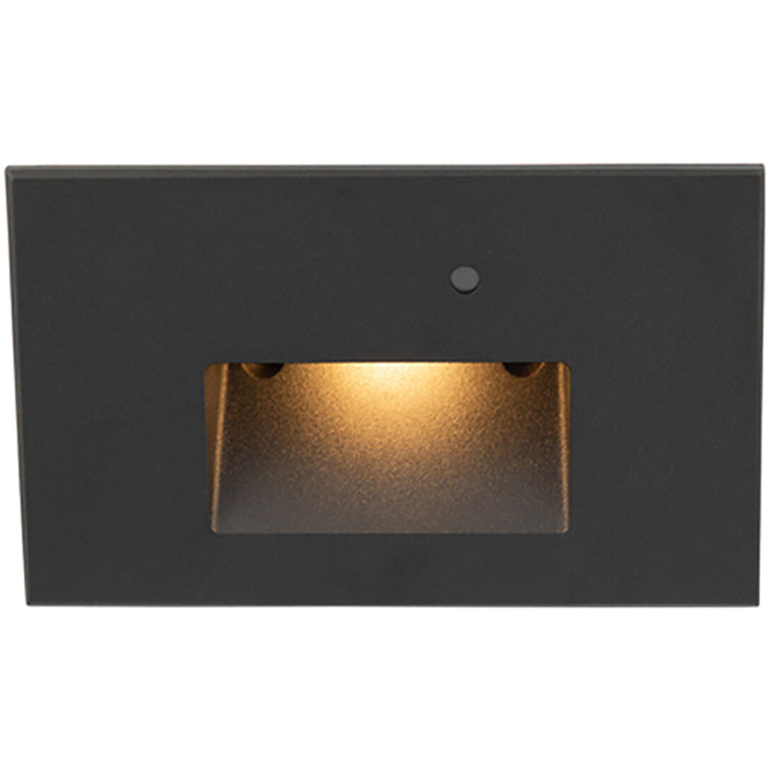 Tyler 120 3.8 watt Black Step and Wall Lighting in Amber, WAC Lighting