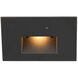 Tyler 120 3.8 watt Black Step and Wall Lighting in Amber, WAC Lighting