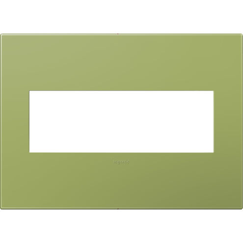 Adorne Lichen Green Wall Plate, 3-Gang
