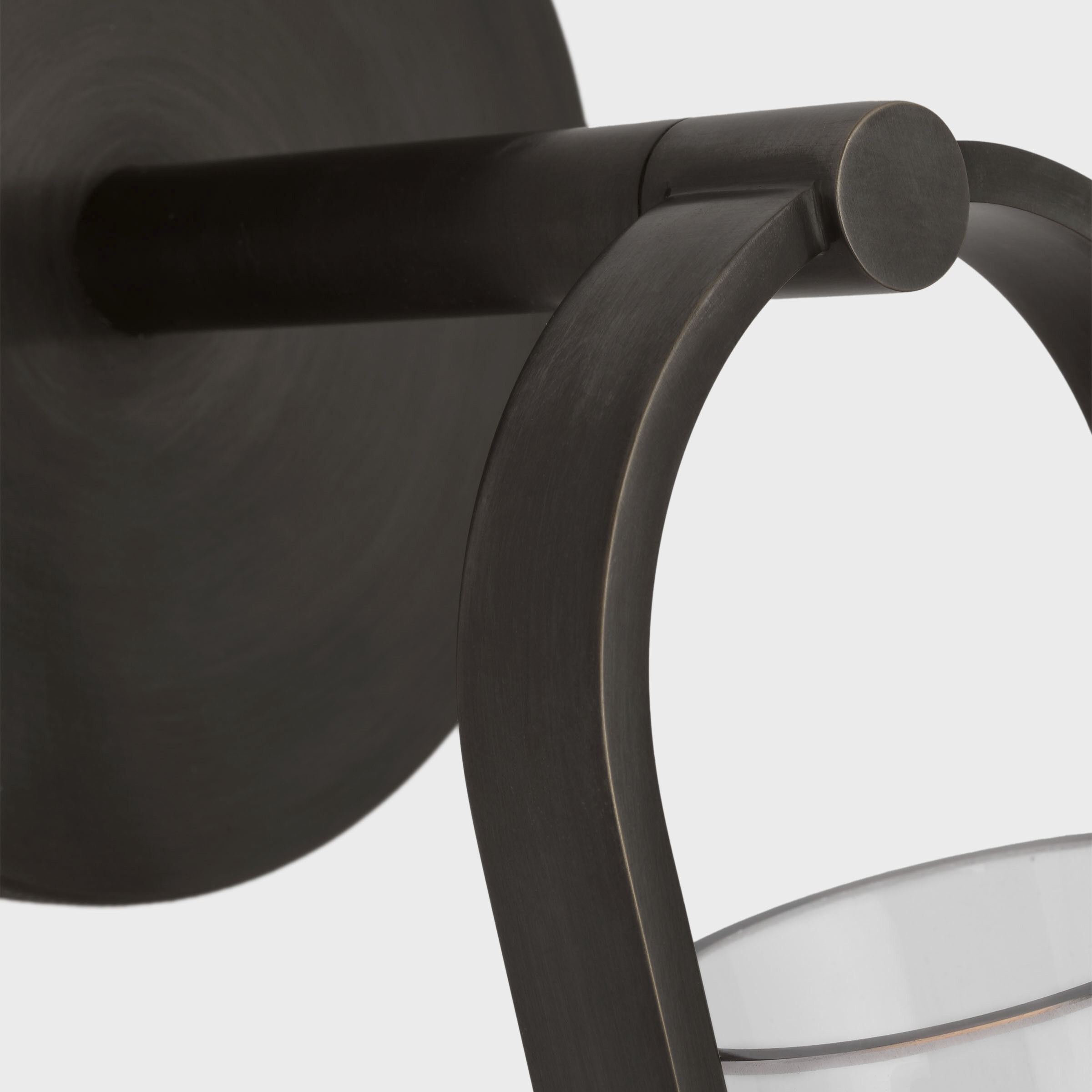 Ian K. Fowler Larkin LED 5.5 inch Bronze Conical Bracketed Sconce Wall Light, Medium