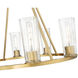 Titus 8 Light 33 inch Modern Gold Chandelier Ceiling Light