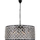 Madison 10 Light 43.5 inch Matte Black Pendant Ceiling Light, Urban Classic