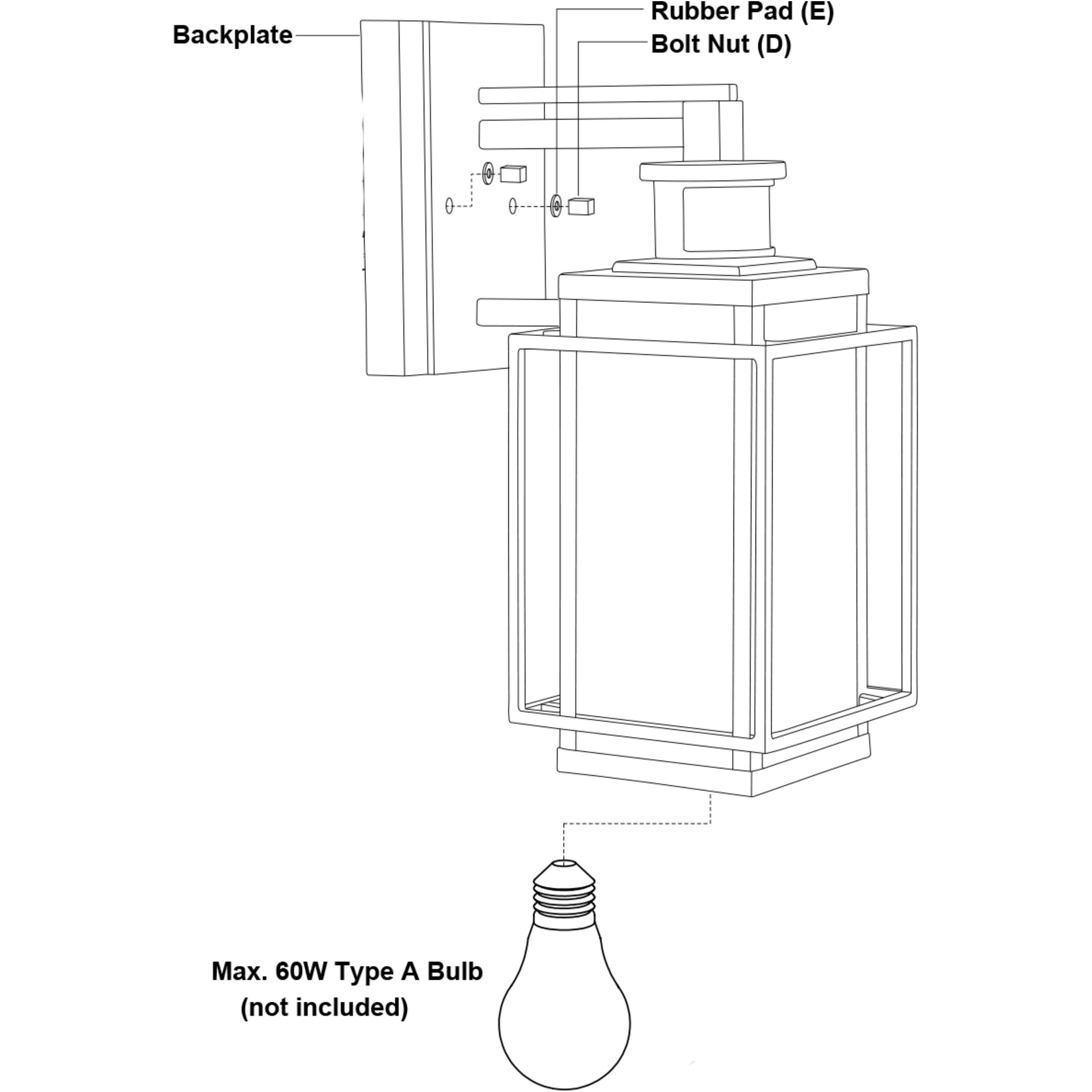 Hyde Park Espresso Bronze Outdoor Motion Sensor