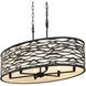 Kato 6 Light 36 inch REF Pendant Ceiling Light in Carbon Black