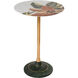 Roselle 15.35 inch Natural and Brass Accent Table
