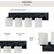 Merry 4 Light 30 inch Matte Black Bath Vanity Light Wall Light